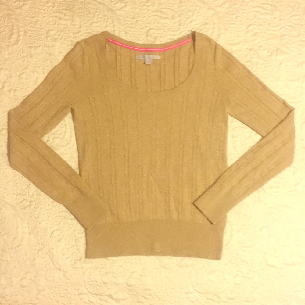 Old Navy Tan Boat Neck Sweater, size S